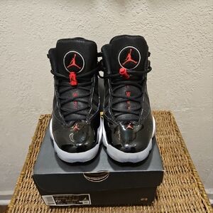 Jordan 6 Rings - Black/Gym Red-White